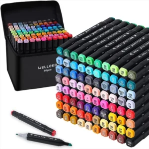 Marcadores Dobles Set De 80 Colores Base De Alcohol